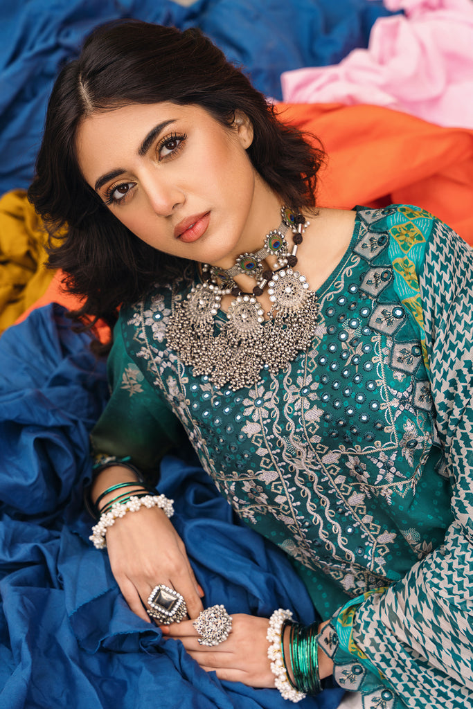 CHARIZMA-3-PC Chunri Embroidered Lawn Collection CH4-07
