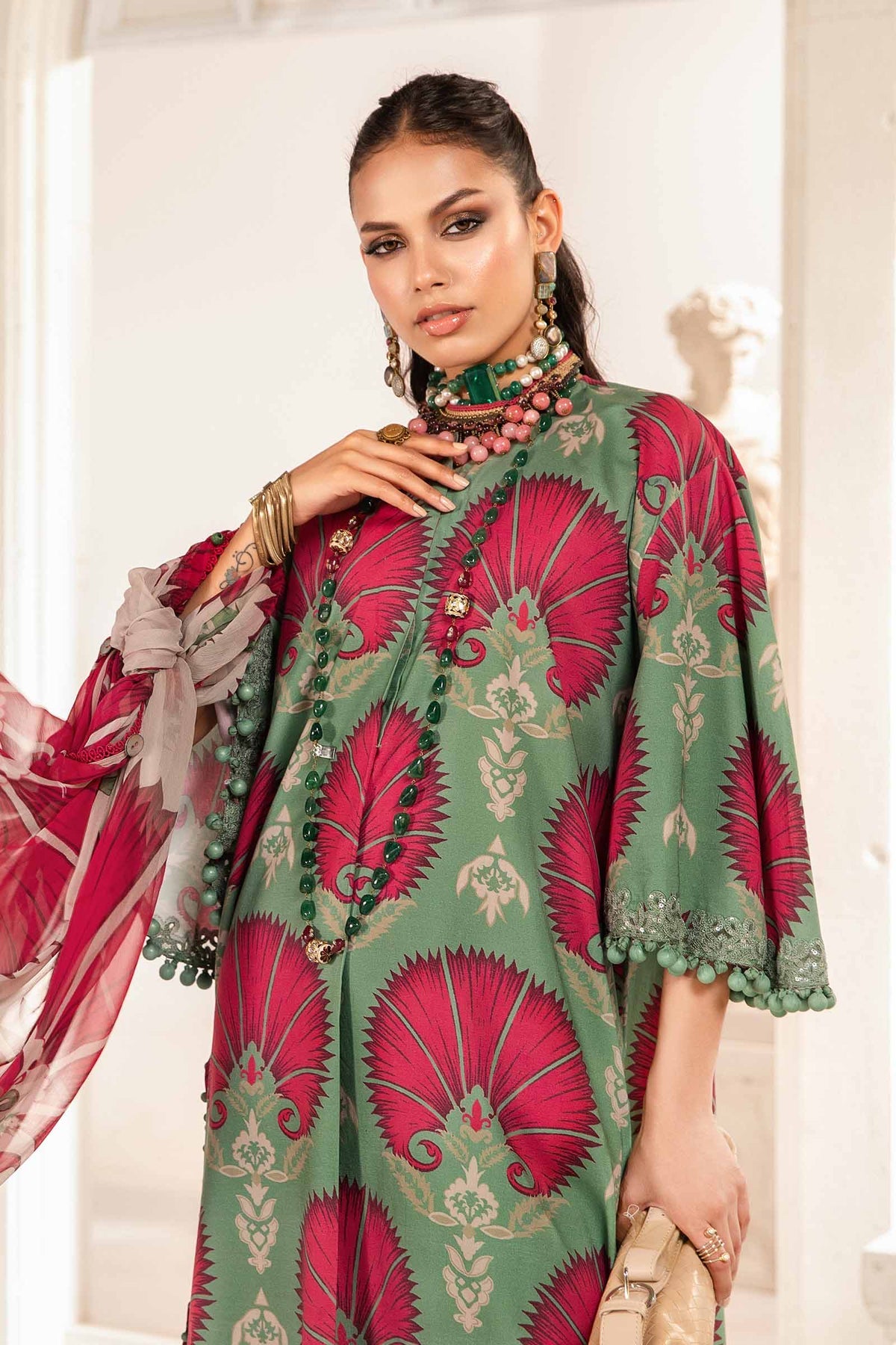 MARIA.B 3 Piece Printed Suit | MPT-2209-B
