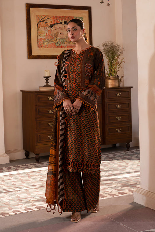 CHARIZMA C-PRINTS-3PC Lawn Shirt with Chiffon Dupatta and Trouser CP4-13