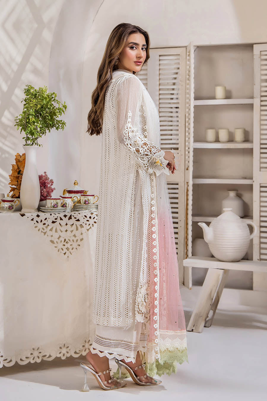 KHUDA BAKSH READY TO WEAR F-164 OFF WHITE