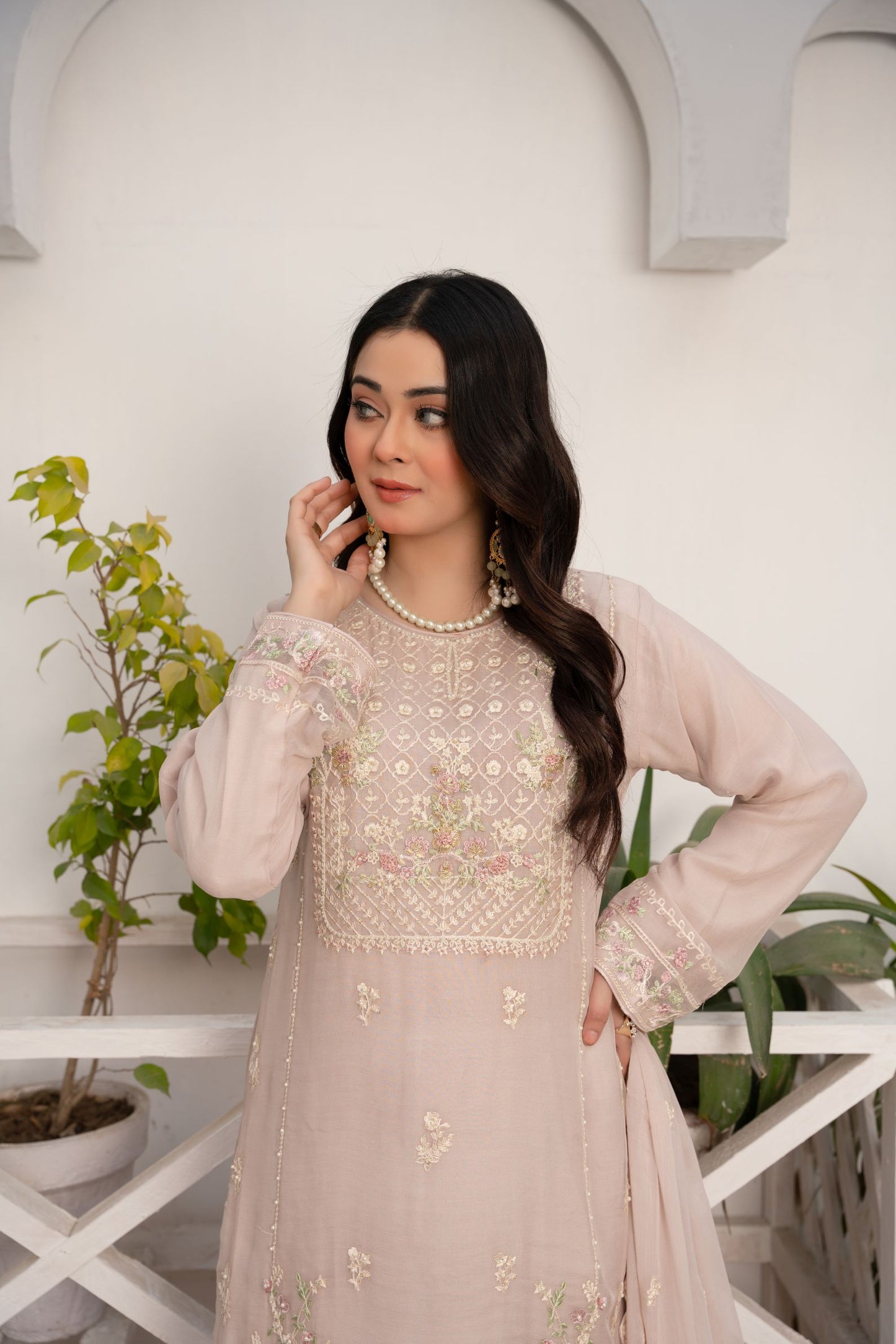 ZOON- Chiffon Shirt And Dupatta ZC-2236
