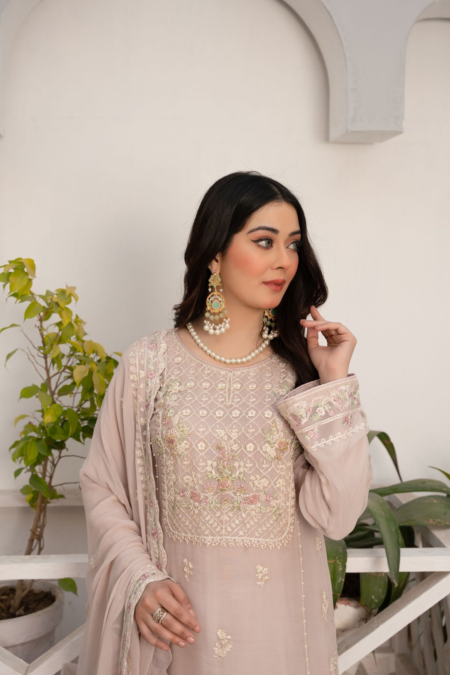 ZOON- Chiffon Shirt And Dupatta ZC-2236