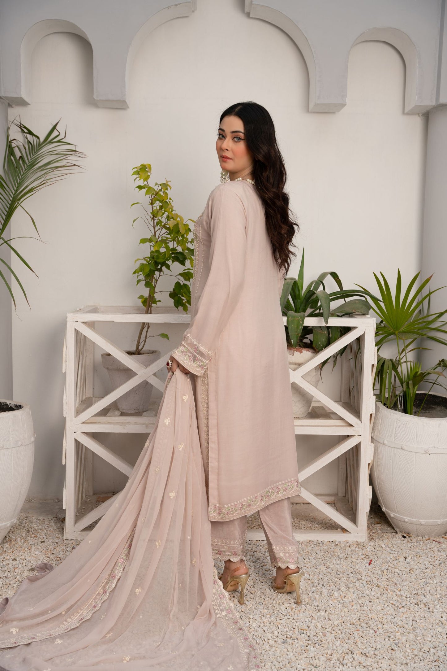 ZOON- Chiffon Shirt And Dupatta ZC-2236