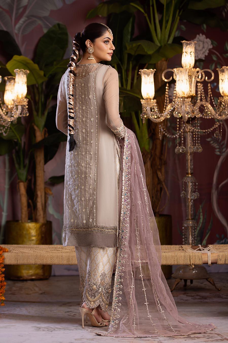 KHUDA BAKSH-READY TO WEAR P-258 MAUVE