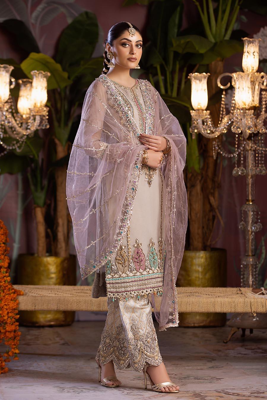 KHUDA BAKSH-READY TO WEAR P-258 MAUVE