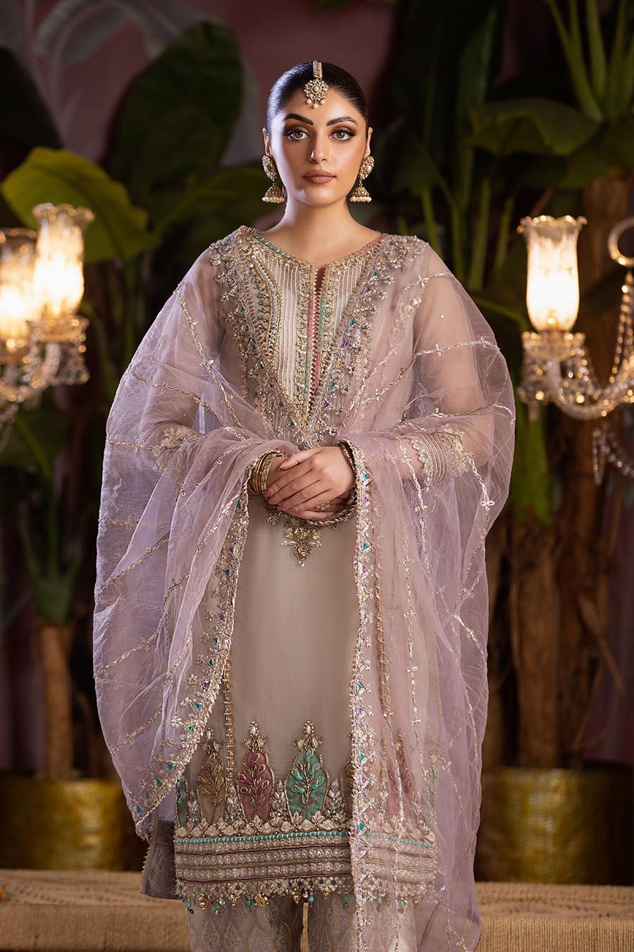 KHUDA BAKSH-READY TO WEAR P-258 MAUVE