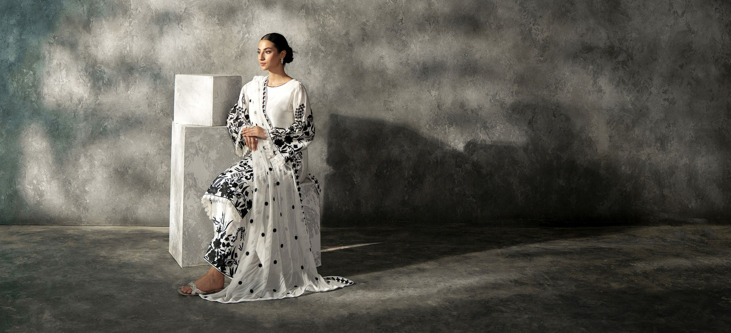 MAHNOOR-CASUAL SILK COLLECTION-MS-11O8-WHITE