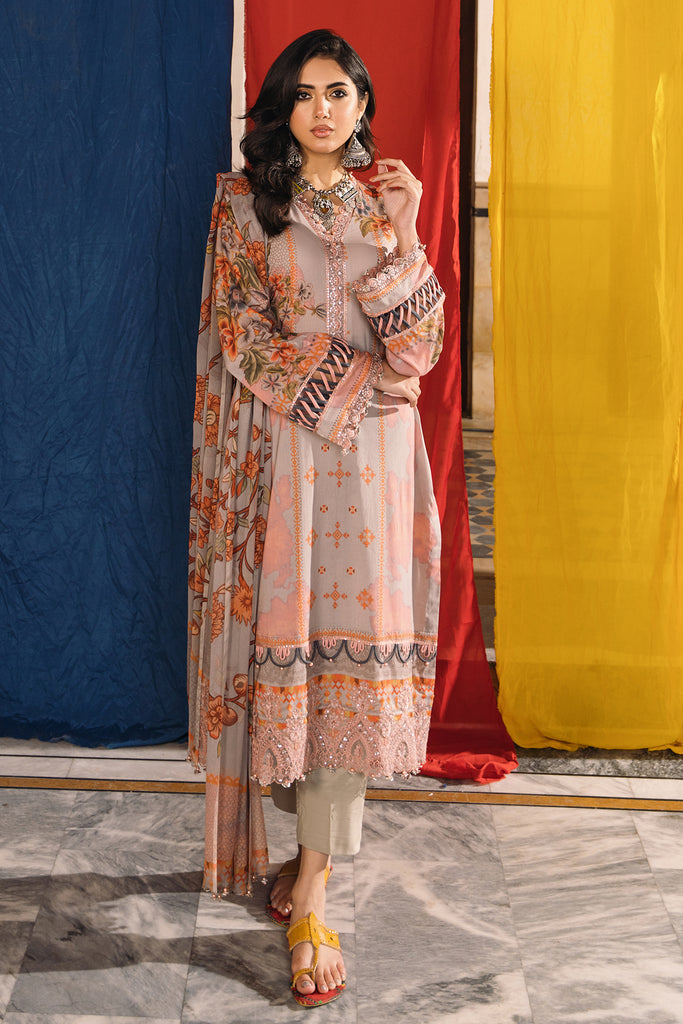 CHARIZMA-3PC Chunri Embroidered Lawn Collection CH4-06