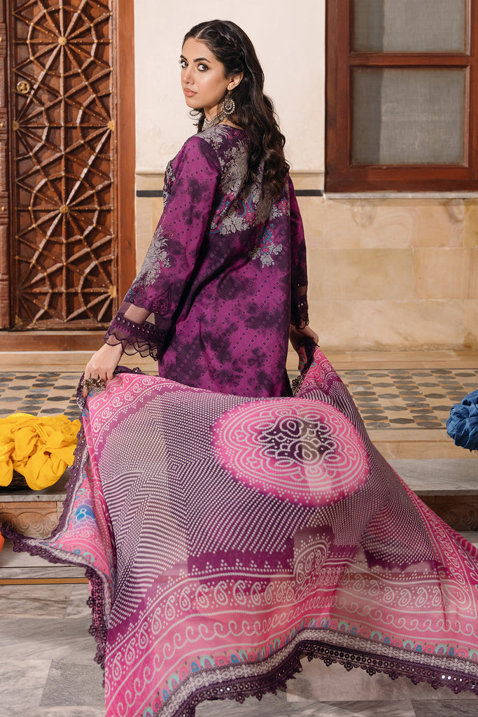 CHARIZMA-3PC Chunri Embroidered Lawn Collection CH4-08