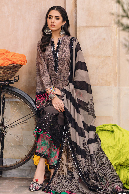 CHARIZMA-3PC Chunri Embroidered Lawn Collection CH4-01