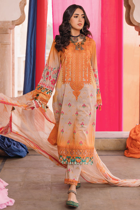CHARIZMA-3PC Chunri Embroidered Lawn Collection CH4-09
