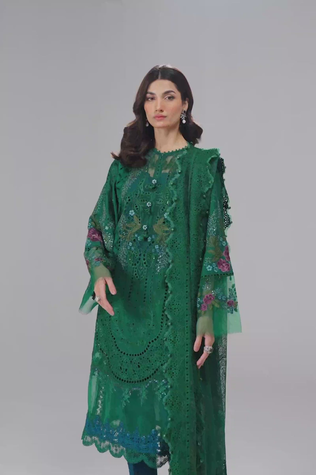 MARIA.B-3 Piece stitched Suit | EID LAWN-24-02