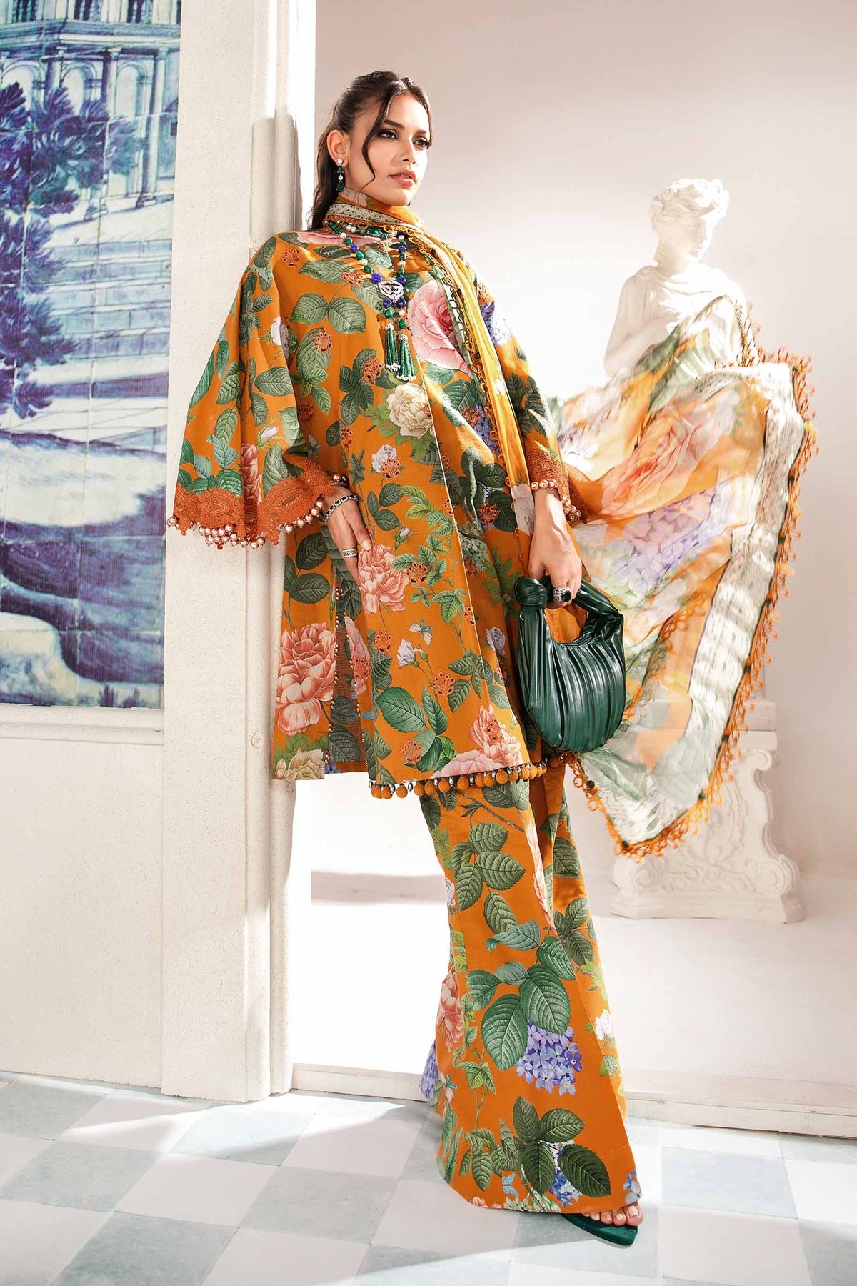 MARIA.B 3 Piece Printed Suit | MPT-2210-B