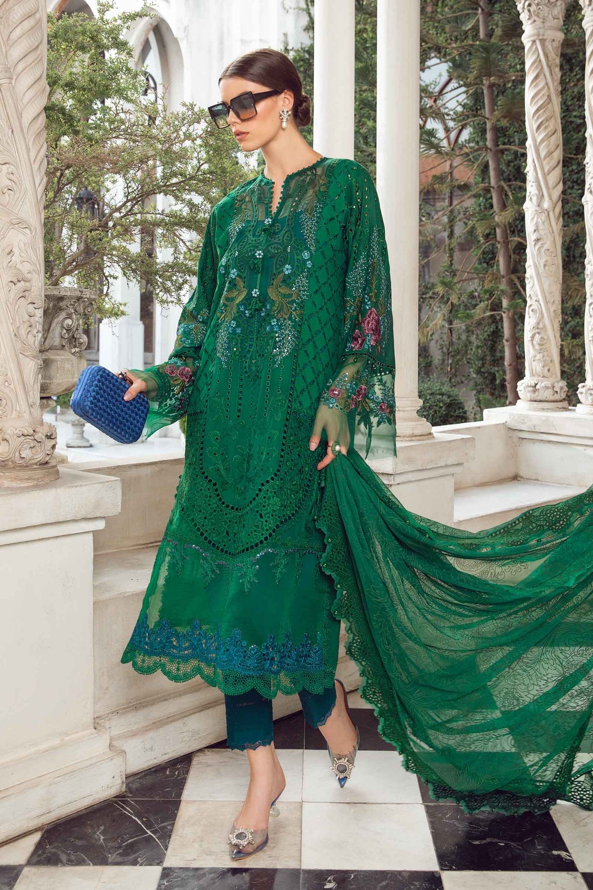 MARIA.B-3 Piece stitched Suit | EID LAWN-24-02