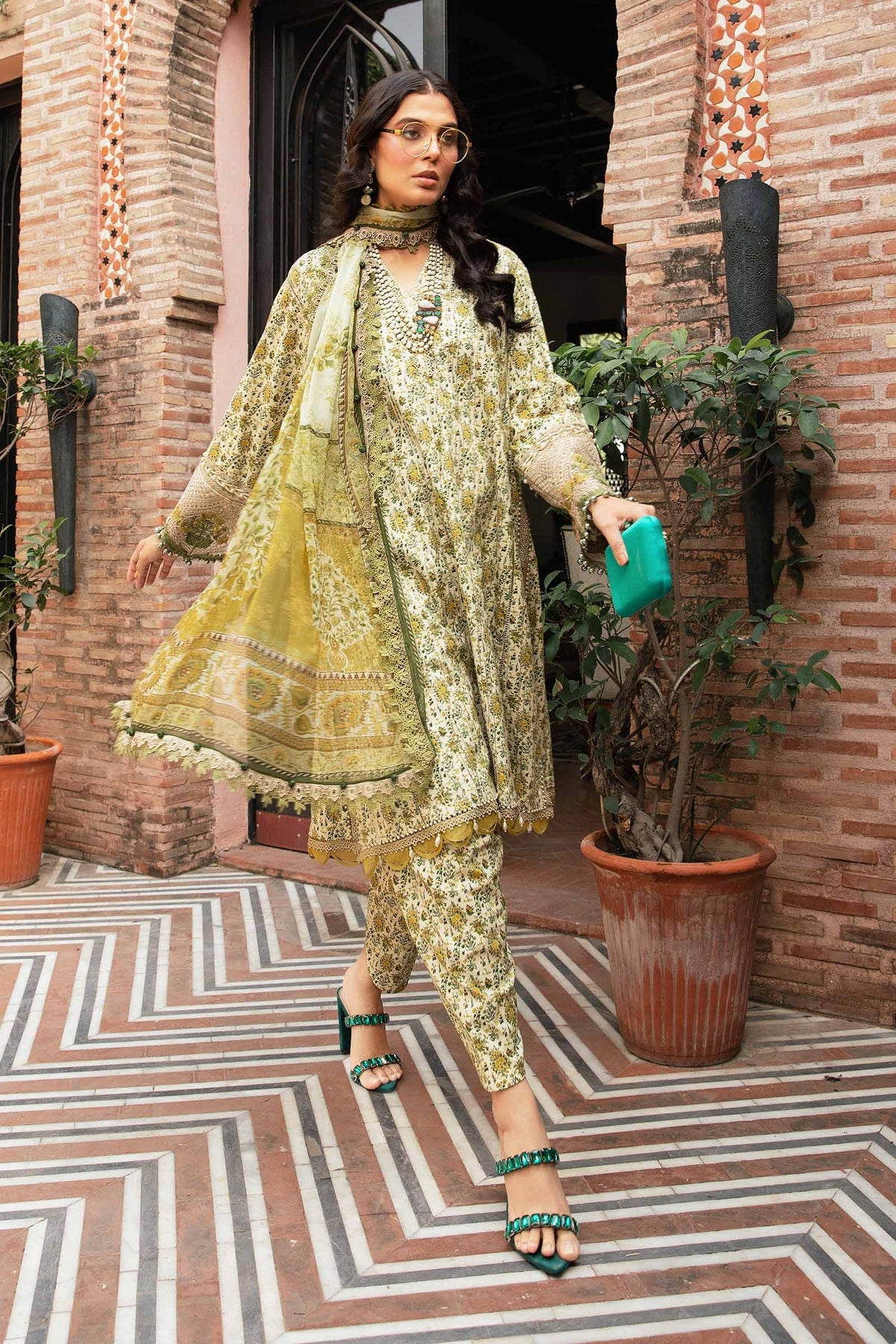 MARIA.B 3 Piece Printed Suit | MPT-2207-A