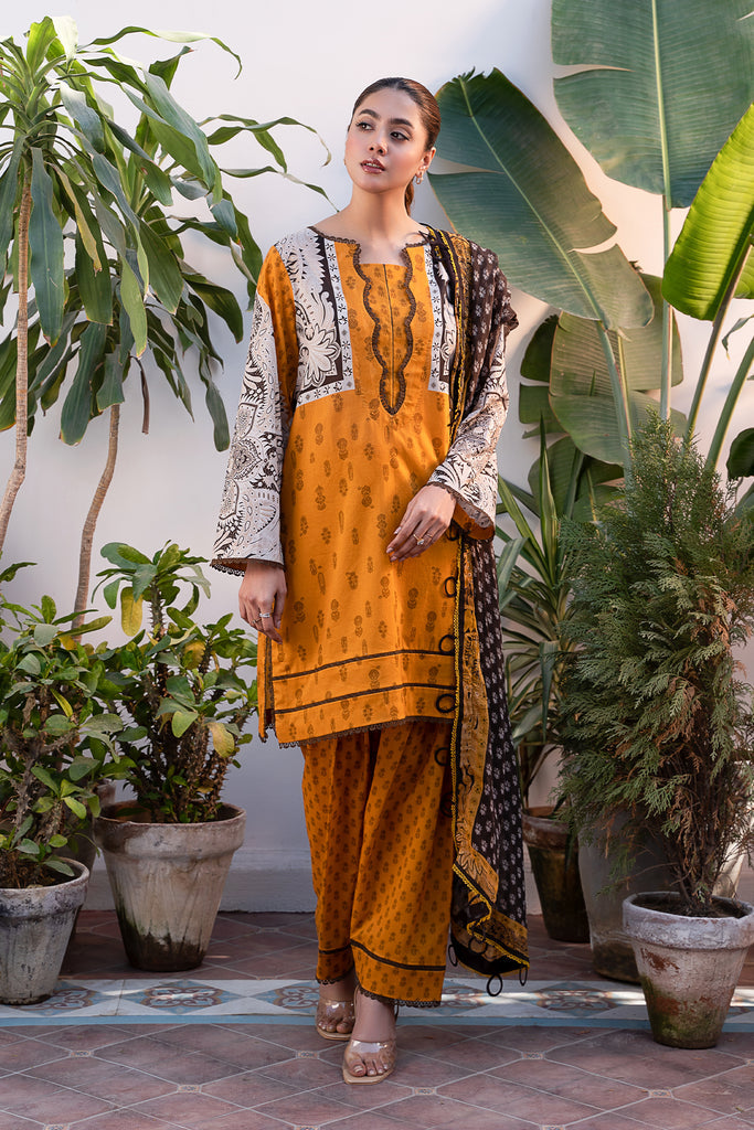 CHARIZMA C-PRINTS-3PC Lawn Shirt with Chiffon Dupatta and Trouser CP4-18