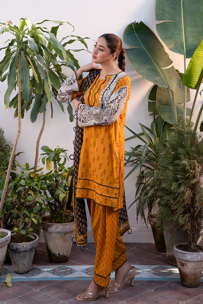 CHARIZMA C-PRINTS-3PC Lawn Shirt with Chiffon Dupatta and Trouser CP4-18