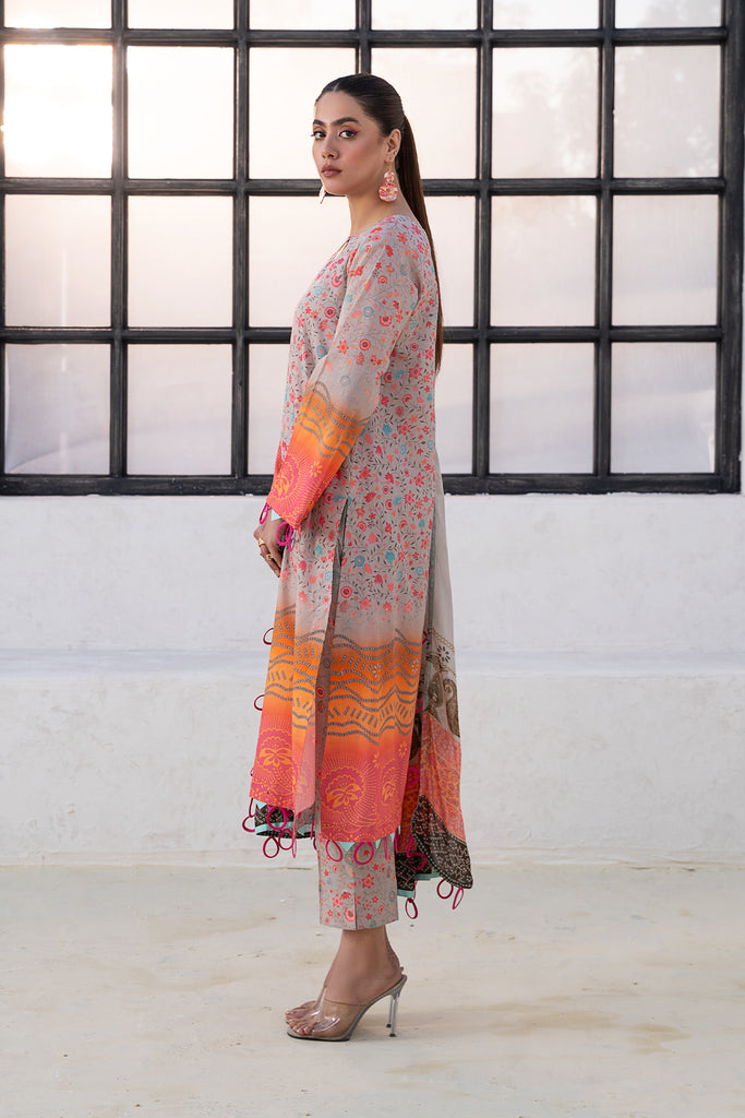 CHARIZMA C-PRINTS-3PC Lawn Shirt with Chiffon Dupatta and Trouser CP4-12