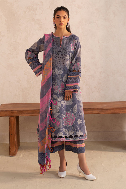 CHARIZMA C-PRINTS-3-PC Lawn Shirt with Chiffon Dupatta and Trouser CP4-11