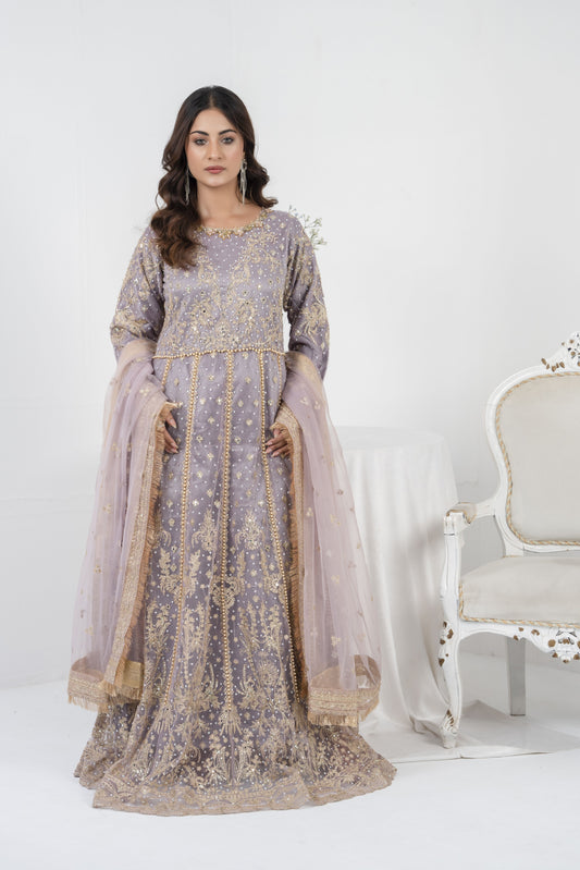 MAHNOOR COLLECTION-PARTY WEAR-MNC-MAXI-2024