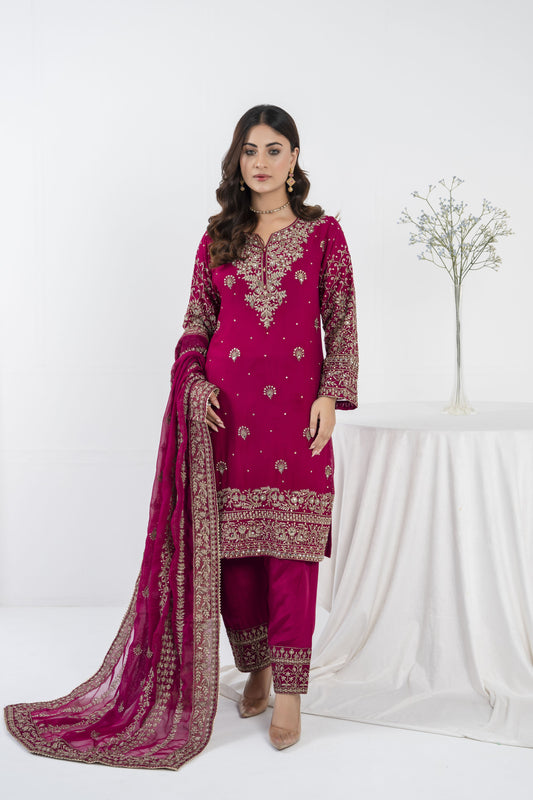 MAHNOOR SILK COLLECTION-LUXURY FORMAL-MNC-5955