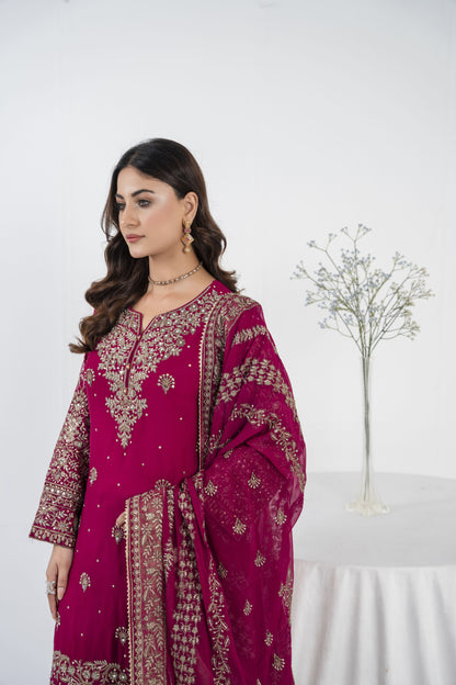 MAHNOOR COLLECTION-PARTY WEAR-MNC-2024-Chiffon