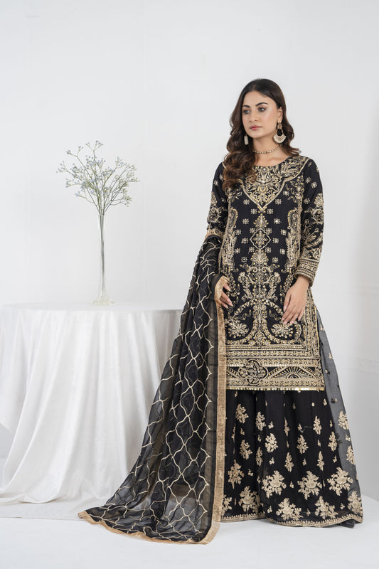 MAHNOOR SILK COLLECTION-LUXURY FORMAL-MNC-5978