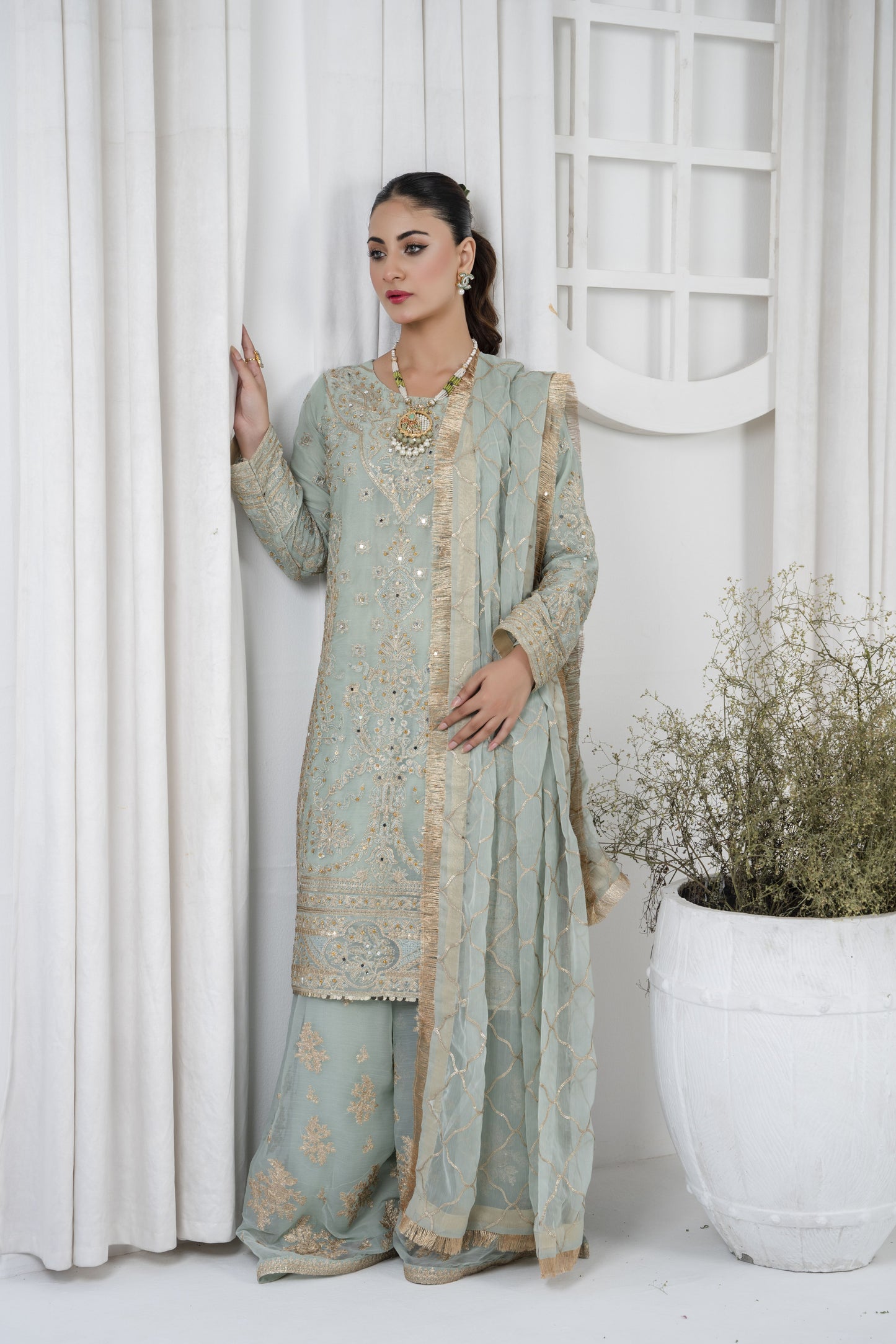 MAHNOOR COLLECTION-READY TO WEAR-MNC-SHARARA