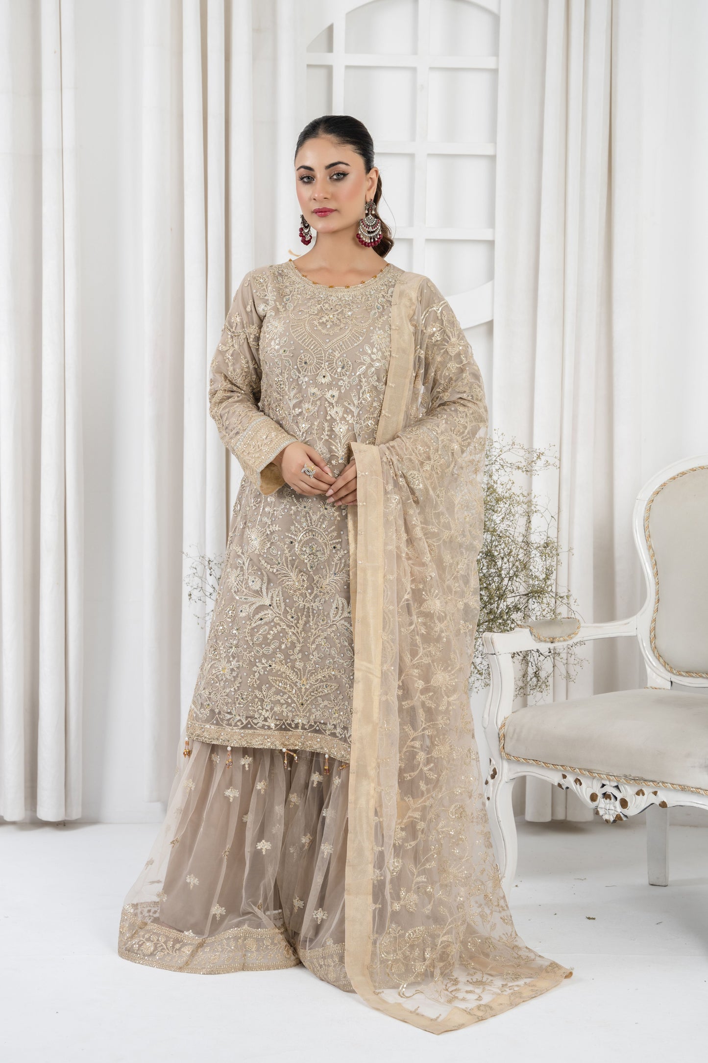 MAHNOOR COLLECTION-PARTY WEAR-MNC-2024-GHARARA