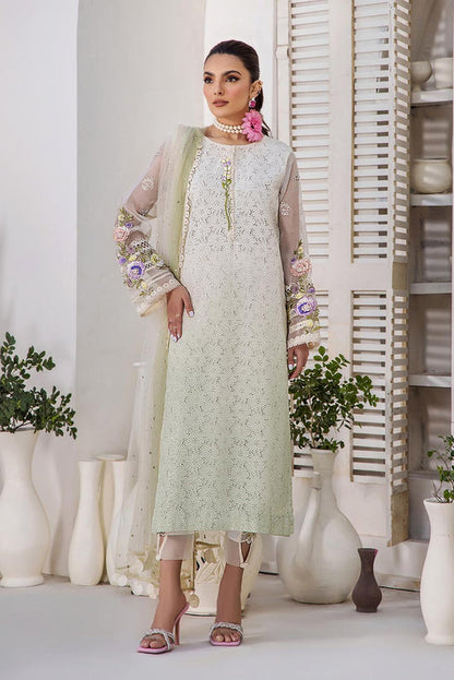 KHUDA BAKSH-READY TO WEAR F-136 OLIVE GREEN