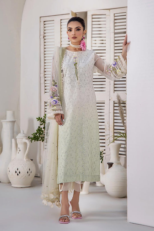 KHUDA BAKSH-READY TO WEAR F-136 OLIVE GREEN