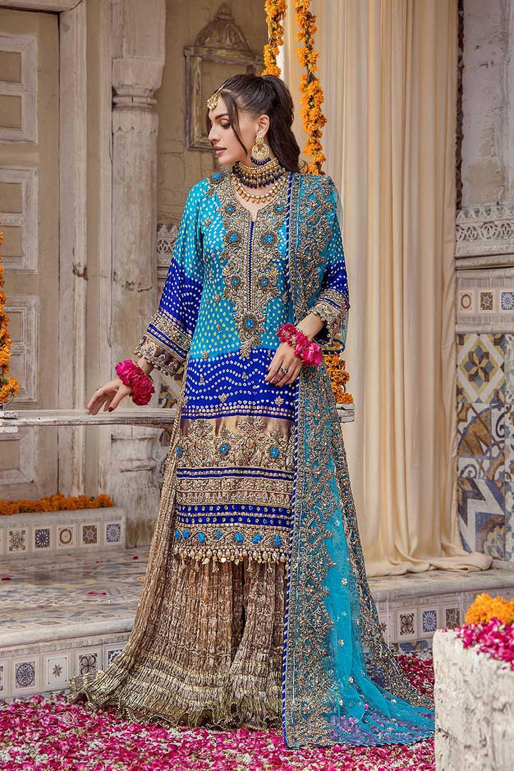 KHUDA BAKSH PARTY WEAR P-244 TURQUOISE COLOR