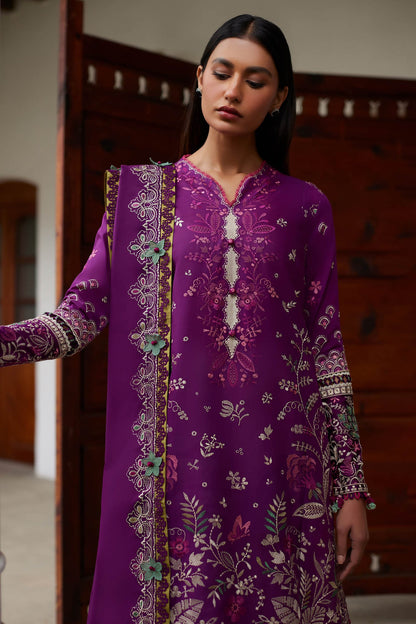 ELAN-QISTINA LAWN 3 Piece Suit (EL24-03 A)