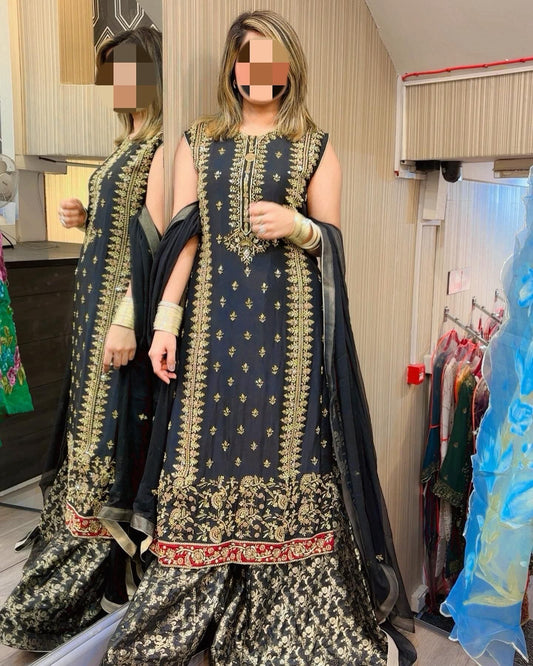 MAHNOOR BRIDAL COLLECTION-MNC-BRIDAL-BLACK